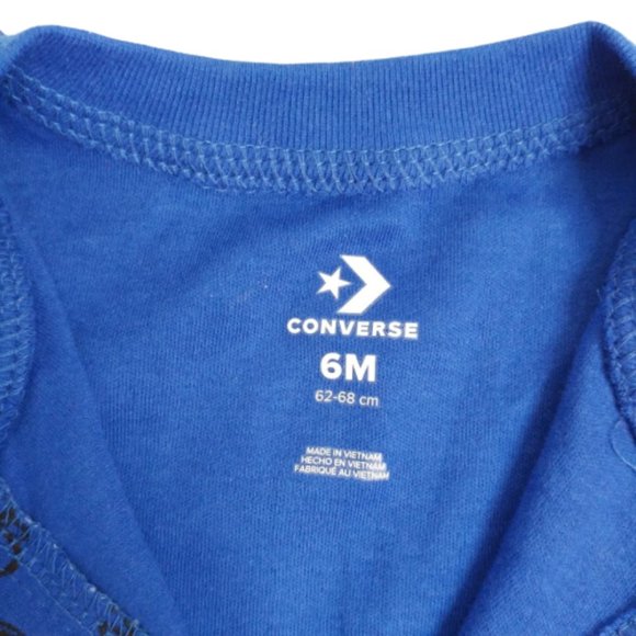 Converse Blue Logo Footed Sleep and Play Suit | Size 6M - Picture 8 of 8